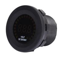 Voltímetro para Batería de Coche de 12V/24V CC, Pantalla LED Digital, Medidor de Voltaje con Pantalla a Color, Resistente al Agua, para Automóviles