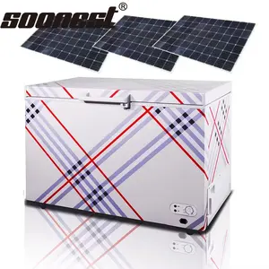 太阳能冰箱冰箱300L直流交流12V/24v家用太阳能冰箱充电冰箱