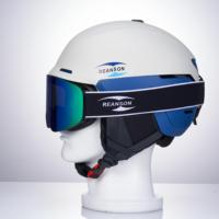 Ce Fr1077 Casque de ski de neige résistant aux chocs Casque de ski de sécurité léger et confortable avec support de sangle de lunettes