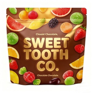 Custom Logo Sustainable Mono Material PE Square Bottom Smell Proof Recyclable Food Grade Zipper Top Digital Printing Stand Pouch - Product Image 3