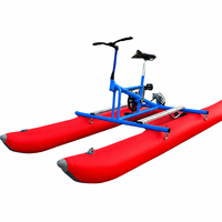 Vélo aquatique gonflable à coque en aluminium Hailebao, vélo à pédales flottant en PVC pour la navigation sur lac et mer
