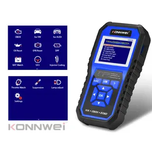 Outils de diagnostic automobile Konnwei lecteur de Code OBD2 de voiture KONNWEI KW450 Scanner de diagnostic de système complet de voiture pour voiture de série VW Audi