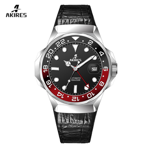 Nuovo Orologio GMT in Acciaio Inossidabile con Lancette Luminose, Cassa Personalizzata da <span class=keywords><strong>46mm</strong></span>, Movimento Nh35, Orologio Meccanico Automatico da Sub - Product Image 3