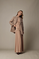 Haute qualité femmes kaki élégant Blazer revers veste avec poches sur mesure dames vêtements d'extérieur à la mode bureau manteau décontracté