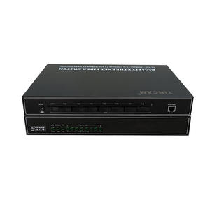 Commutateur réseau intelligent TiNCAM 8*100M SC+1*1000M Convertisseur de média RJ45 Convertisseur de média 20km Fibre optique - Product Image 1