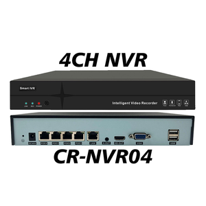 4CH อัจฉริยะ H.265 5MP แบบ POE HMDI P2P 2พอร์ต USB พอร์ต RCA เอาต์พุต RCA NVR โลโก้กำหนดเอง - Product Image 1