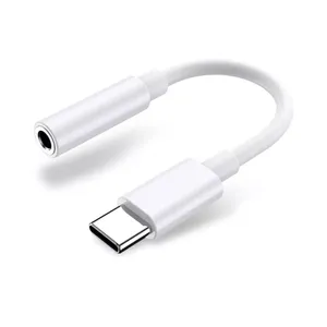 USB 유형 C ~ 3.5mm 헤드폰 어댑터 남성 USB-C ~ 여성 Aux 3.5MM 오디오 잭 디지털 어댑터 iPad Pro