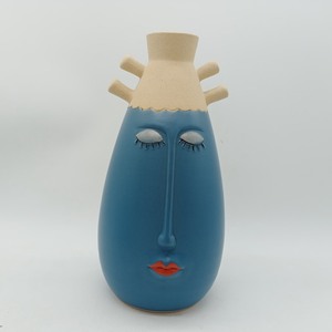 <span class=keywords><strong>Vaso</strong></span> Alto in Porcellana Boho <span class=keywords><strong>con</strong></span> Design a Volto Umano per Arredamento Casa Moderno Nordico <span class=keywords><strong>Vaso</strong></span> da Tavolo per Matrimoni - Product Image 3