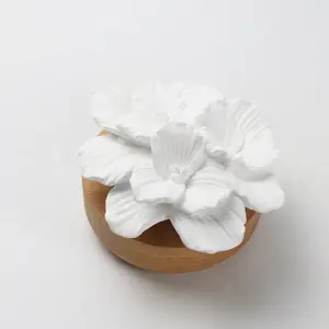 Nhà Hương thơm gỗ dựa trên gốm hoa trang trí thạch cao gốm hương thơm đá gỗ dầu khuếch tán - Product Image 1