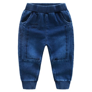 Proveedor Chino de Pantalones de Mezclilla Tejida de Color Sólido para Niños, Pantalones para Niños, los Mejores Productos para Importar - Product Image 2