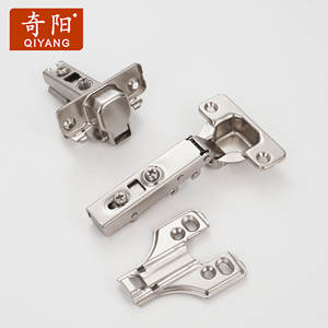 Qiyang 2D гидравлические стальные односторонние надвижные петли, мягкие, закрытые, для кухонных шкафов, шкафов, дверей, гостиной, столовой - Product Image 6