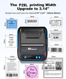 Imprimante thermique portable miniature Milestone MHT-P29L 80 mm 203 dpi pour l'<span class=keywords><strong>impression</strong></span> de photos, de reçus, de codes-barres et d'étiquettes pour <span class=keywords><strong>téléphone</strong></span> portable - Product Image 2