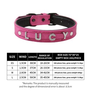 Nouvelle innovation personnalisée bricolage en cuir Pu <span class=keywords><strong>chat</strong></span> <span class=keywords><strong>collier</strong></span> cou anneau lettre diamant <span class=keywords><strong>collier</strong></span> chien <span class=keywords><strong>collier</strong></span> <span class=keywords><strong>collier</strong></span> pour animaux de compagnie - Product Image 5