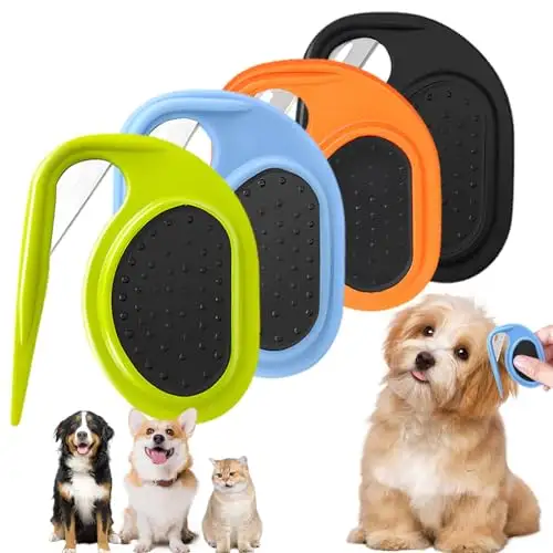 Peigne à nouer durable pour animaux de compagnie pour chats et chiens Outil de toilettage pour animaux de compagnie