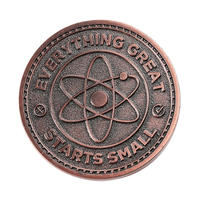 Pièce de monnaie en bronze 3D fabriquée par Shaunghua, gravée sur mesure, médaille en métal double face, pièces de monnaie souvenirs personnalisées, pièce de monnaie de défi en cuivre antique