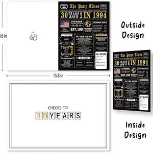 ニューエイジの誕生日楽しいグリーティングカードレトロな誕生日デコレーションシンプルでエレガントなグリーティングカード製品 - Product Image 4