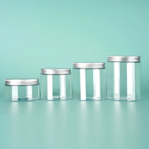 Bocaux d'emballage alimentaire en plastique PET transparent 80ml 120ml 200ml avec bouchon en plastique noir transparent pour pompes cosmétiques et emballages de gommages corporels - Product Image 3