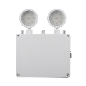 Fabrikpreis 2*5W Wasserdichtes IP65 Kunststoff-Notausgangsschild mit Wiederaufladbarem Lithium-Akku Doppel-Spot LED-Notbeleuchtung - Product Image 4