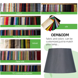 Pantalla de Lámpara Decorativa Estilo Americano, Mayorista, Cubierta de Lámpara de Tela Personalizada, Pantalla de Lámpara Negra Moderna - Product Image 3