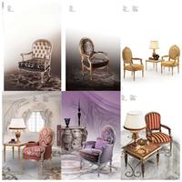 Meubles de salon de Style classique victorien de luxe 100% sculpture à la main feuille d'or fini tissu de velours personnalisé fauteuil doré