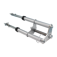 Kits de fourche avant CRF50 argentés avec colliers de serrage pour roues à tambour