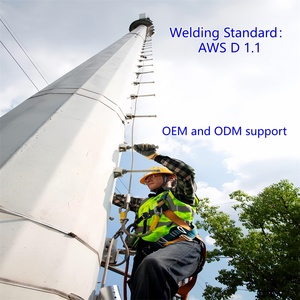 Hot Dip Galvanized Monopole Telecom <strong>Tower</strong> 5G 4G Wifi Cell Base Station <strong>Antenna</strong> Mast - Product Image 6