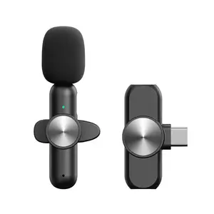 Nieuwe Hot Sale Draadloze Mic Mini Plug-Play Draadloze Revers Lavalier Auto-Synchroniseert Microfoon Voor Android-Telefoons