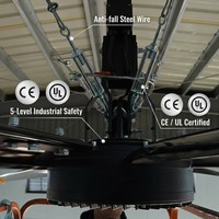 Ventilador de Techo Industrial de 7.3M con Luz, Ahorro de Energía, el Más Vendido, Instalado en Fábrica