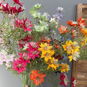Jinxi <b>Artificial</b> <b>Flowers</b> Charming Grass Silk Realistic Wedding Home Decor - Product Image 3