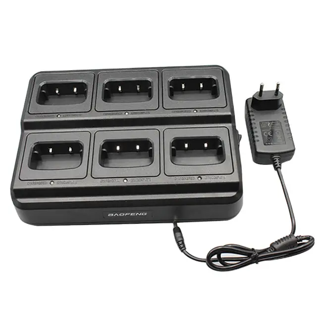 Wholesale original BF-888S walkie-talkie Baofeng six-way charger multi-unit charger base for BF UV-5R UV-5R Plus walkie-talkie