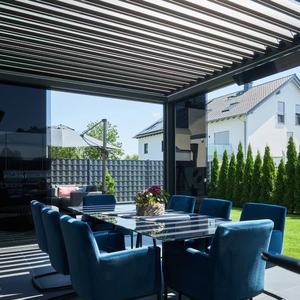 Toit électrique moderne à persiennes pour piscine et gazebo Pergola d'extérieur à toit rétractable Systèmes <span class=keywords><strong>de</strong></span> toit - Product Image 5