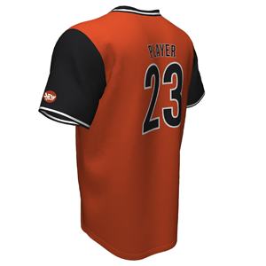 เสื้อเบสบอลของผู้ชาย OTM ออกแบบได้เองเสื้อผ้าสำหรับวัยรุ่นแบบรัดรูปน้ำหนักเบาทนทานดีไซน์คลาสสิกซอฟต์บอลแบบสั้นออกแบบได้เองโลโก้ตามต้องการ - Product Image 4