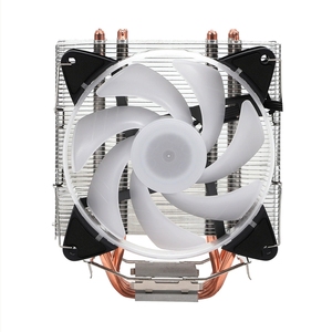 Nuevo Enfriador de CPU PWM de 4 Pines con 4 Tubos de Calor y Disipador de Aluminio de Alto Rendimiento RGB AM5/AM4 con Rodamiento Fluido para Juegos, Diseño 2026 - Product Image 2