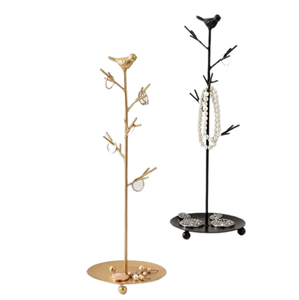 Juego de dos soporte de joyería multifuncional, organizador de collar, pendiente, pulsera, anillo de Metal, mayorista - Product Image 1