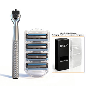 Sistema de Afeitado Masculino de 3 Cuchillas de Buena Calidad, Cuchilla y Cartucho Reemplazables - Product Image 2
