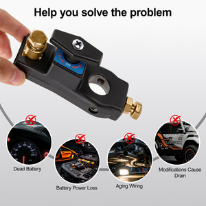Battery Disconnect <b>Switch</b> <b>12V</b>-24V Battery Kill <b>Switch</b> Negative On/Off Battery <b>Switch</b> for Cars, RV and Boat - Product Image 3