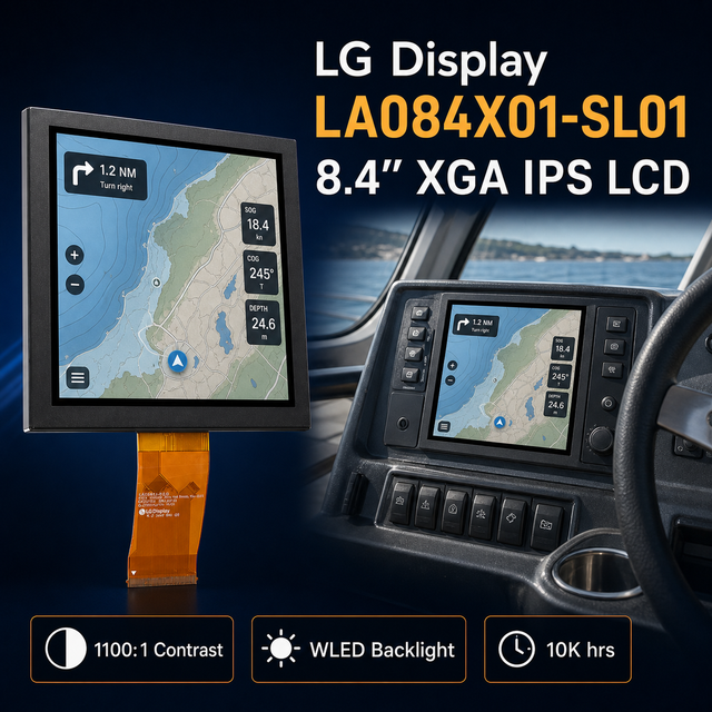 LA084X01-SL01 Display 8.4 Inch 1024x768 IPS LCD Panel for Car Radio Navigation Repair Replacement