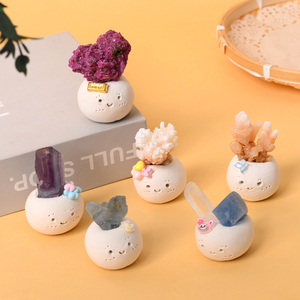Venta al por mayor de cristales curativos naturales, muñecas de piedra en bruto, racimos de gemas sueltas, especímenes minerales para colección - Product Image 5