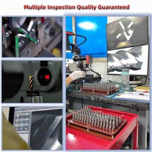 Fresa de carburo CNC OEM personalizada de 2 filos para desbarbado y grabado, con ranura en V, 60 90 120 grados, 6mm HRC55 AlTiN - Product Image 6