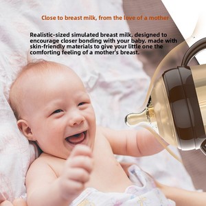 Biberon de sevrage en silicone souple avec tétine bec de canard, imitation allaitement maternel, sans PVC, débit variable, large ouverture, <span class=keywords><strong>anti</strong></span>-coliques - Product Image 4