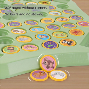 Jeu de société pour enfants : Puzzle de fruits et d'animaux, jeu d'échecs à retourner, jeu de société multijoueur, recherche des paires, jeu d'élimination, jeu de société parent-enfant - Product Image 3