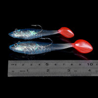 80mm 11.5g 100mm 19.8g Umpan Pancing Jigging Kepala Timbal Tenggelam untuk Umpan Lunak