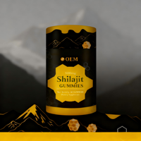Gummies à base de Shilajit et d'acide fulvique, 30 unités, pour l'énergie et le soutien immunitaire, et la gestion de l'énergie chez les adultes