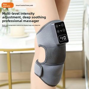Electric <b>Wireless</b> USB Rechargeable Knee Massager <b>Heating</b> Touch Panel 3000mAh Battery Compression Sleeve Timing <b>Control</b> - Product Image 3