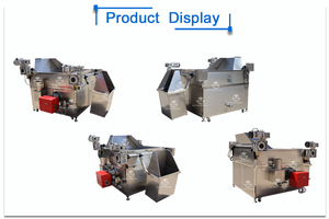 Équipement de transformation de friture de cacahuètes, de pois chiches et de noix de cajou, chauffage à l'<span class=keywords><strong>électricité</strong></span> au <span class=keywords><strong>gaz</strong></span> industriel, machine à frire les noix de cajou - Product Image 5