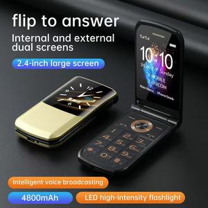 <span class=keywords><strong>Téléphone</strong></span> à clapet pour seniors <span class=keywords><strong>avec</strong></span> clavier, 2.4 4G LTE, double SIM, lampe de poche, allongement de la durée de veille, alliage de zinc, ultra-fin, écran externe, son clair et puissant - Product Image 3