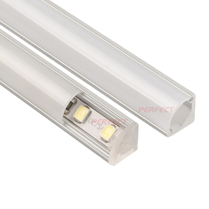 Profilé <span class=keywords><strong>LED</strong></span> en aluminium pour plafond et mur, bande <span class=keywords><strong>LED</strong></span> pour armoire, 2 m, profilé en U, pour salles blanches - Product Image 1