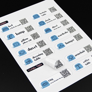Adesivi Personalizzati in PP Bianco Rimovibili, Etichette con <span class=keywords><strong>Nome</strong></span> Personalizzato, Adesivi Carini Impermeabili, Set di Adesivi su Foglio - Product Image 4