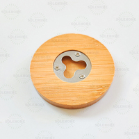 Abridor de Botellas Ecológico de Bambú y Madera con Forma de Panda, con Imán de Refrigerador de Acero Inoxidable con Diseño de Animal Lindo