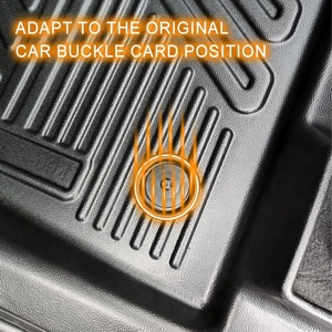 พรมปูพื้นรถยนต์กันน้ำ ยี่ห้อ KQD รุ่น Easy Clean ผลิตจากวัสดุ TPE สำหรับ Infiniti QX80 ปี 2025 - Product Image 3